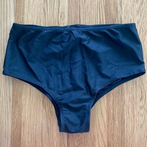 Black high waisted festival short, bathing suit